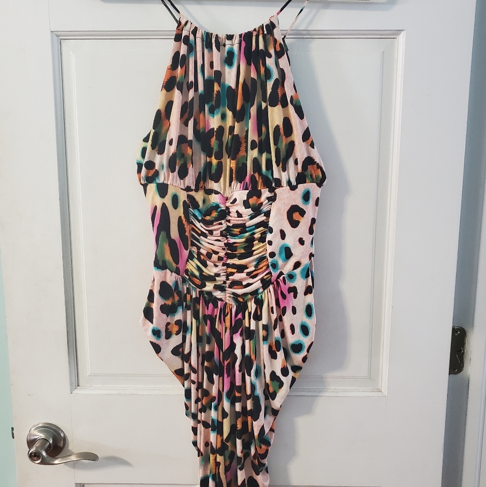 Multicolored Mini Dress